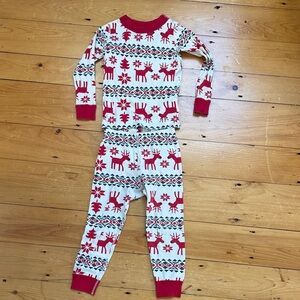 Hanna Andersson Dear Deer Holiday PJs size 90cm/3yrs Pajamas